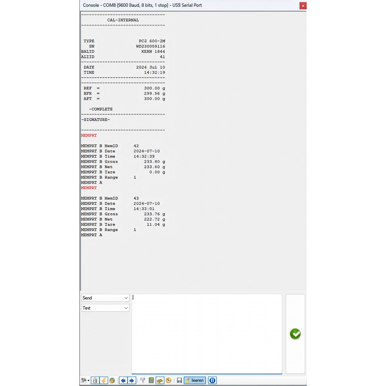 BalanceConnection Standard KERN SCD-4.0-DLS05