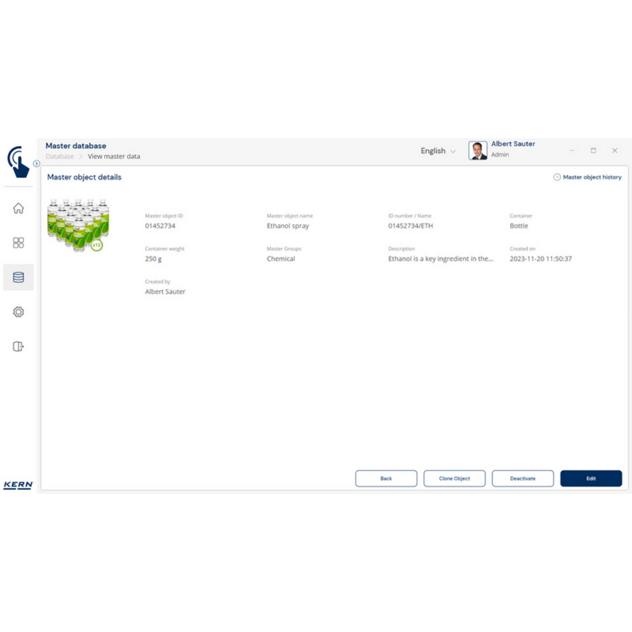 KERN EasyTouch SET-18 Container Master