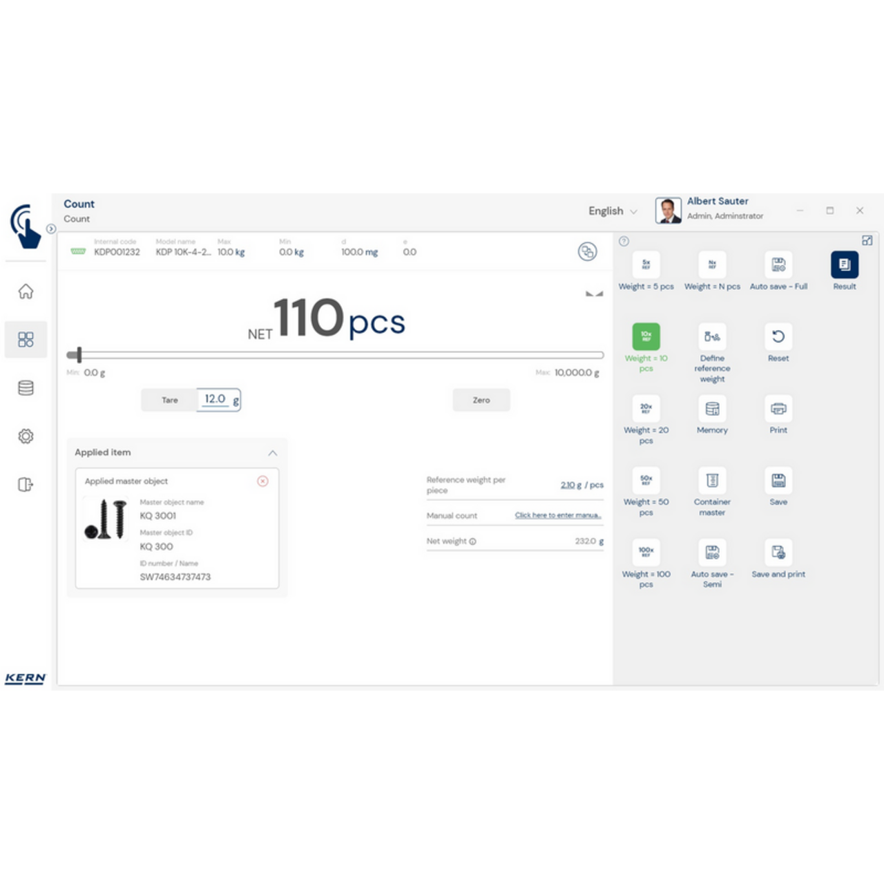 KERN EasyTouch SET-32 Count