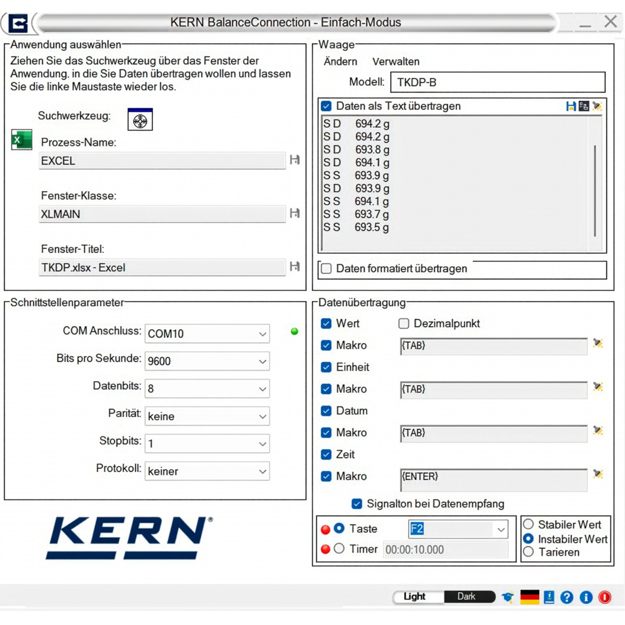 BalanceConnection Standard KERN SCD-4.0-DLS05