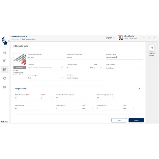 KERN EasyTouch SET-33 Target Count