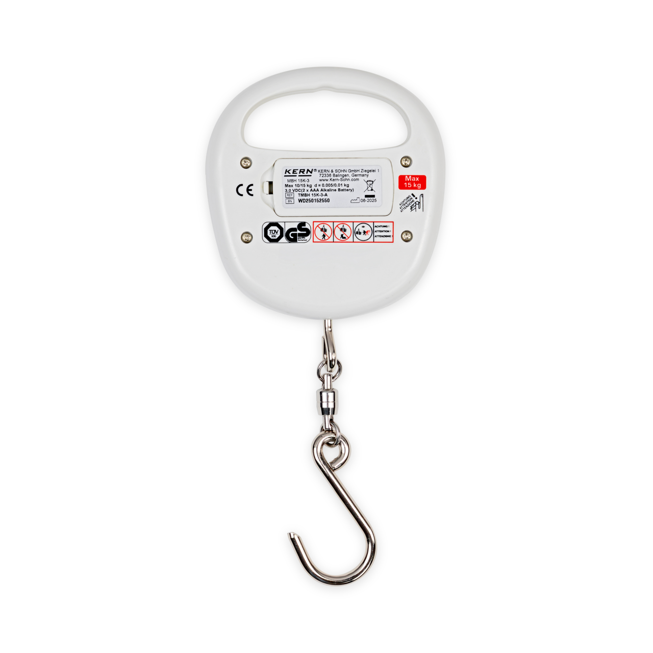 Wisząca waga niemowlęca KERN MBH 15K-3